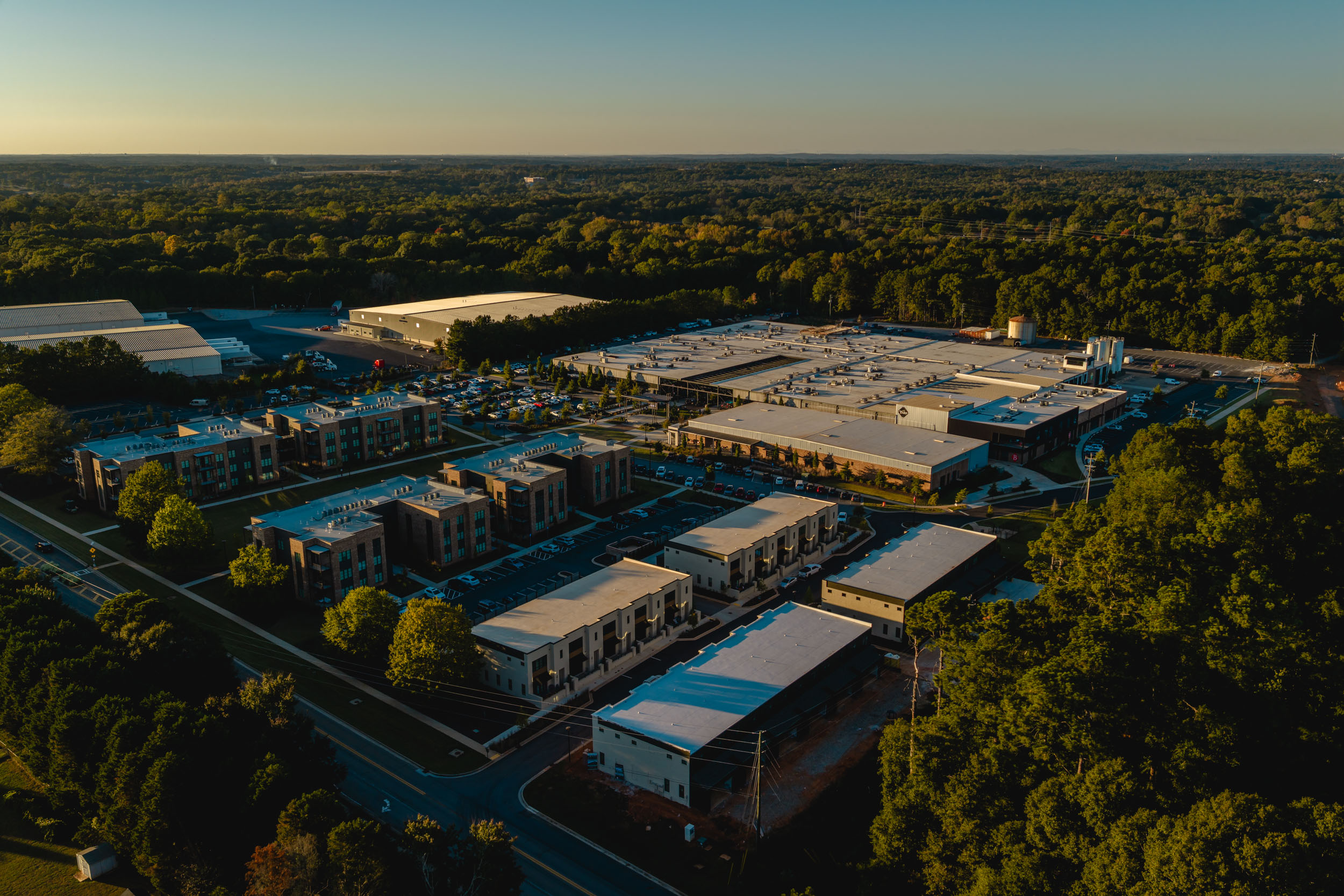 Aerial view of Wire Park