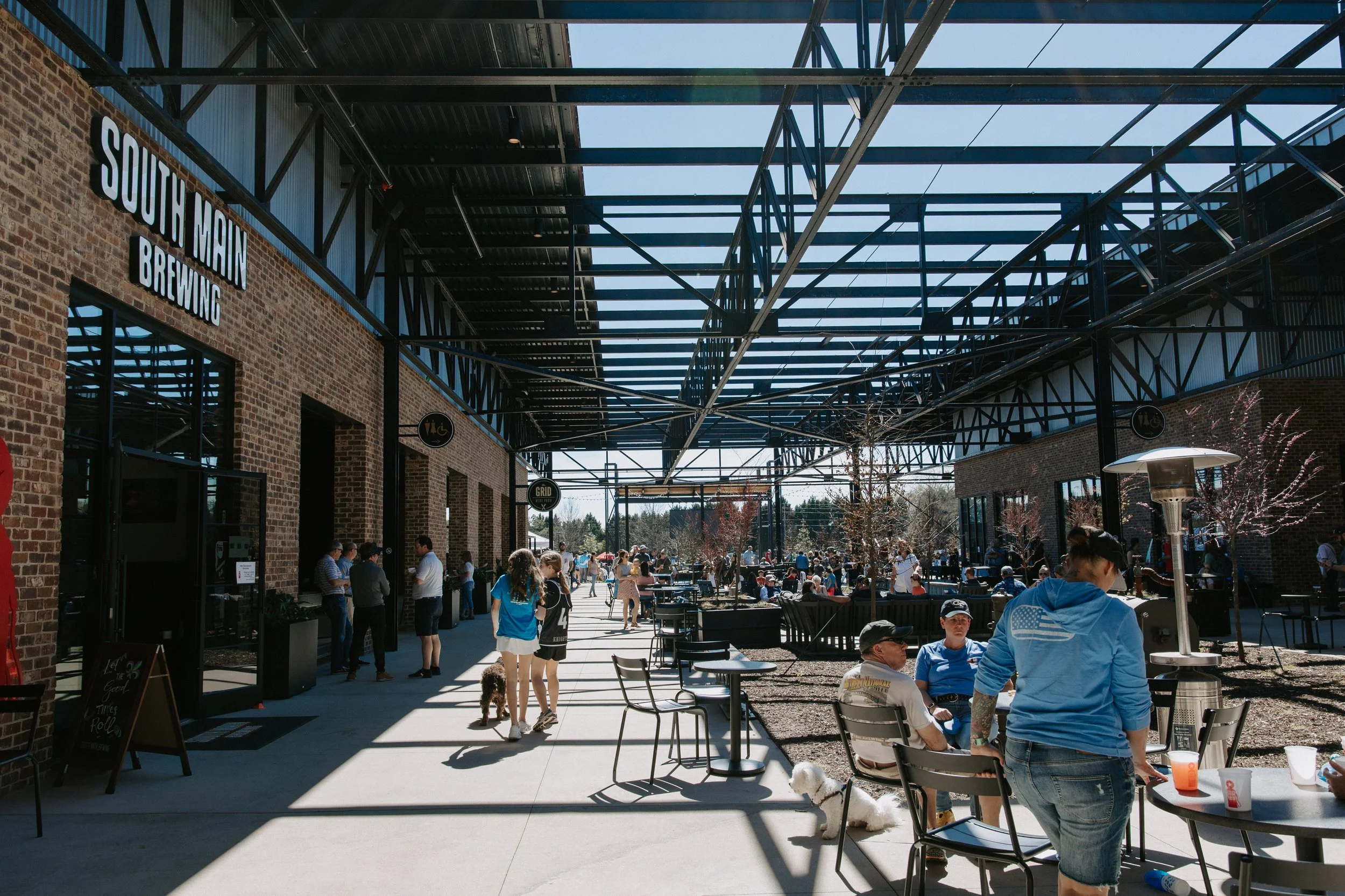 South Main Brewing walkway at Wire Park