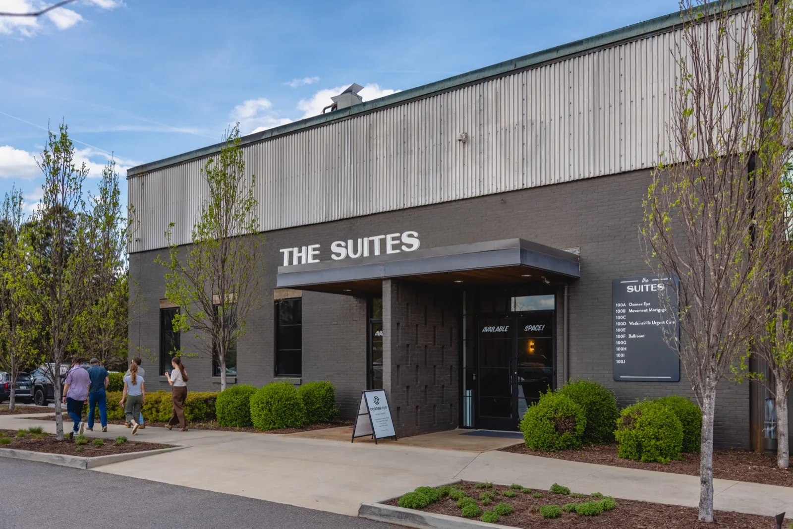 The Suites building entrance at Wire Park